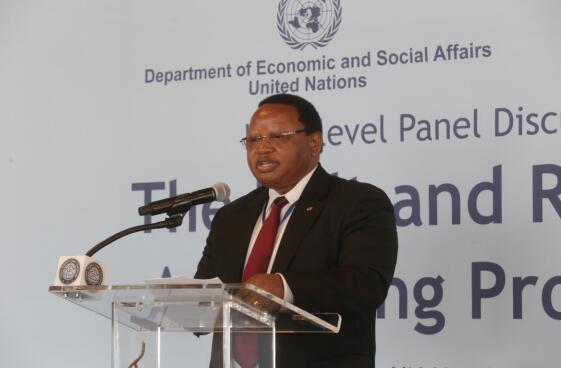 联合国经济及社会理事会主席沙瓦（FrederickMusiiwaMakamureShava）出席「一带一路」高级别小组研讨会并发表讲话