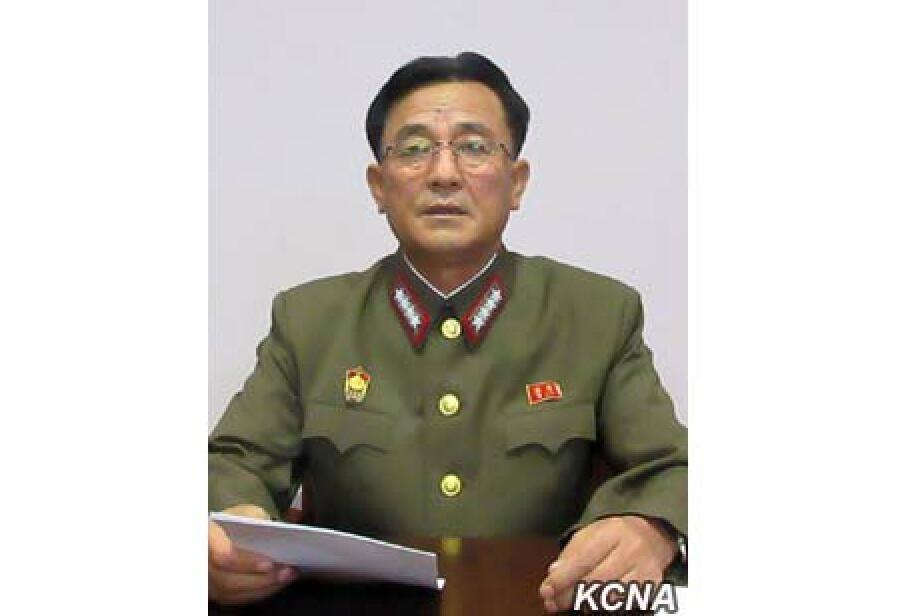 朝鮮人民軍戰略軍司令官金絡謙大將（朝中社）