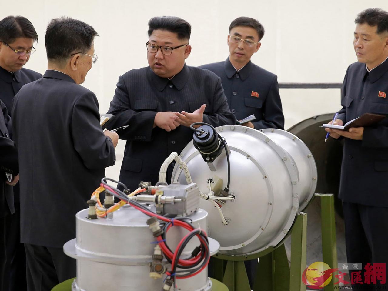 朝鲜領袖金正恩無視國際制裁，堅持核開發。(美聯社資料圖片)