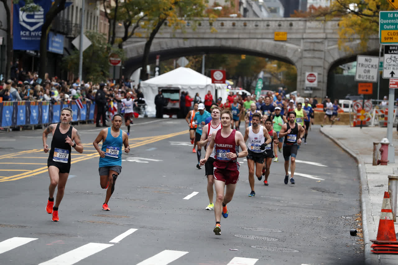 選手參加2017紐約馬拉松賽