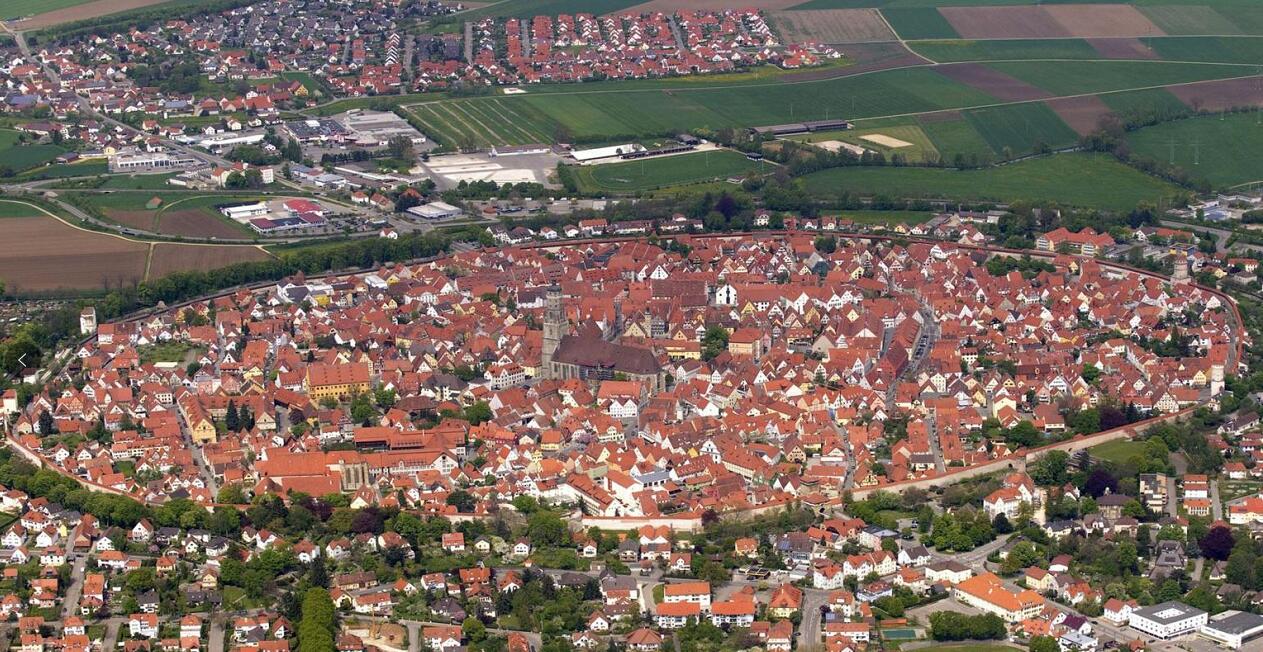 德國巴伐利亞州西部的小鎮諾德林根(BBC網站) 