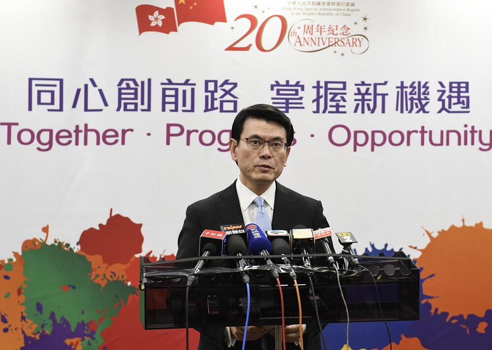 邱騰華表示特區政府年內仍有多項工作推廣香港在「一帶一路」建設中的角色 (中新社資料圖片)