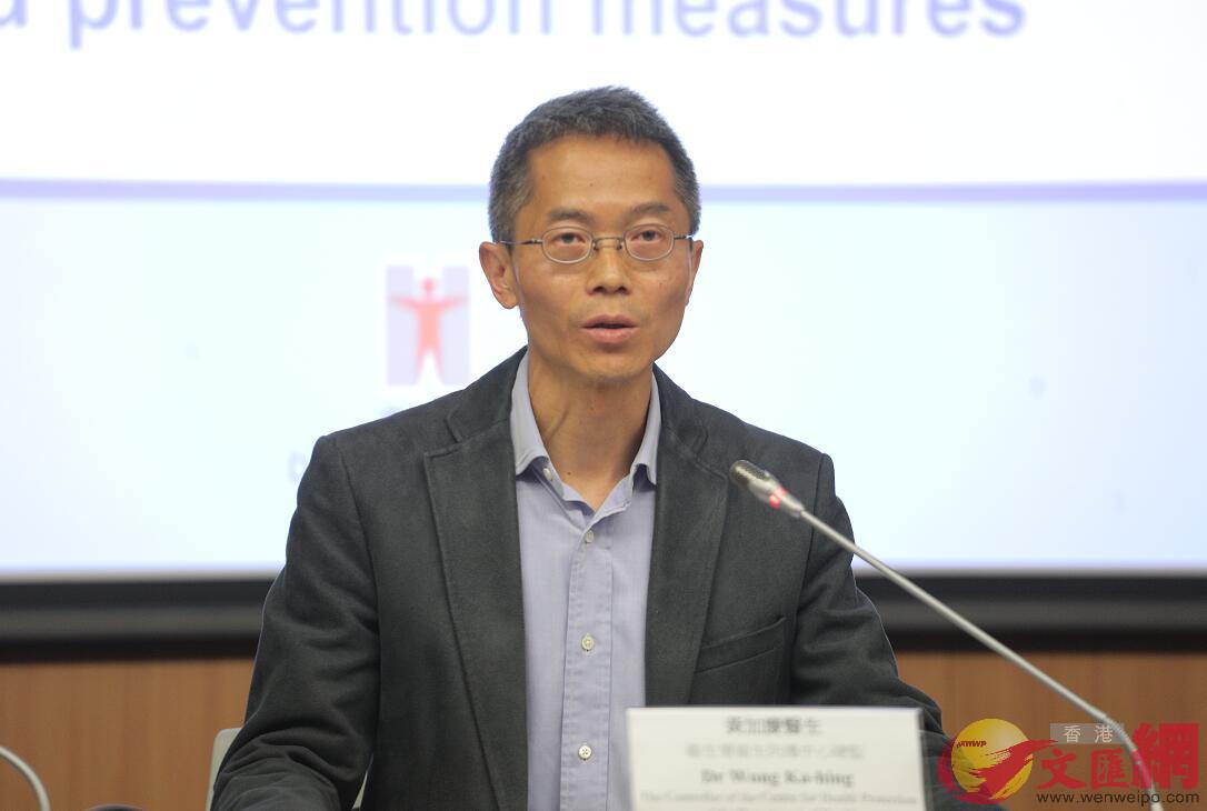 黃加慶表示，香港市民麻疹疫苗接種率達95%，大部分市民有免疫力(全媒體記者 麥鈞傑 攝)