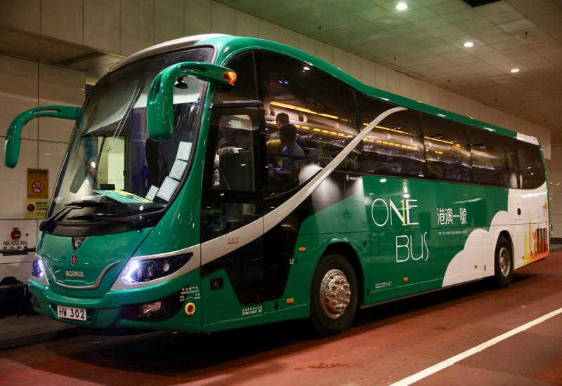24小時港澳跨境巴士服務，由觀塘出發，經港鐵紅磡站直達澳門（來源：大公報）