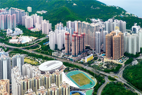 林鄭月娥認為，房屋是香港目前最大的民生議題。圖為香港西貢將軍澳俯瞰(圖：香港特區政府新聞處)