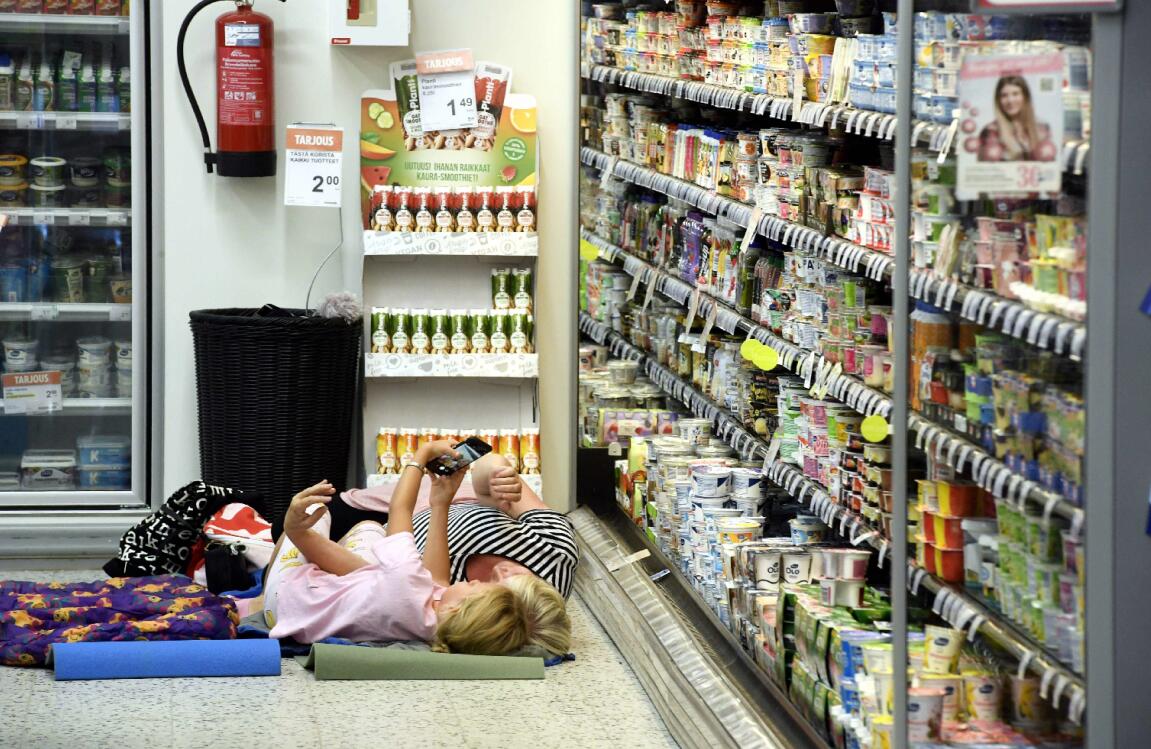 熱浪席捲芬蘭A首都赫爾辛基有超市邀民眾入店過夜C(法新社資料圖片)