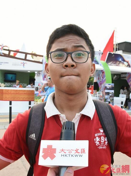 Agung為自己國家能舉辦亞運會深深感到自豪 (記者 張銳 攝)