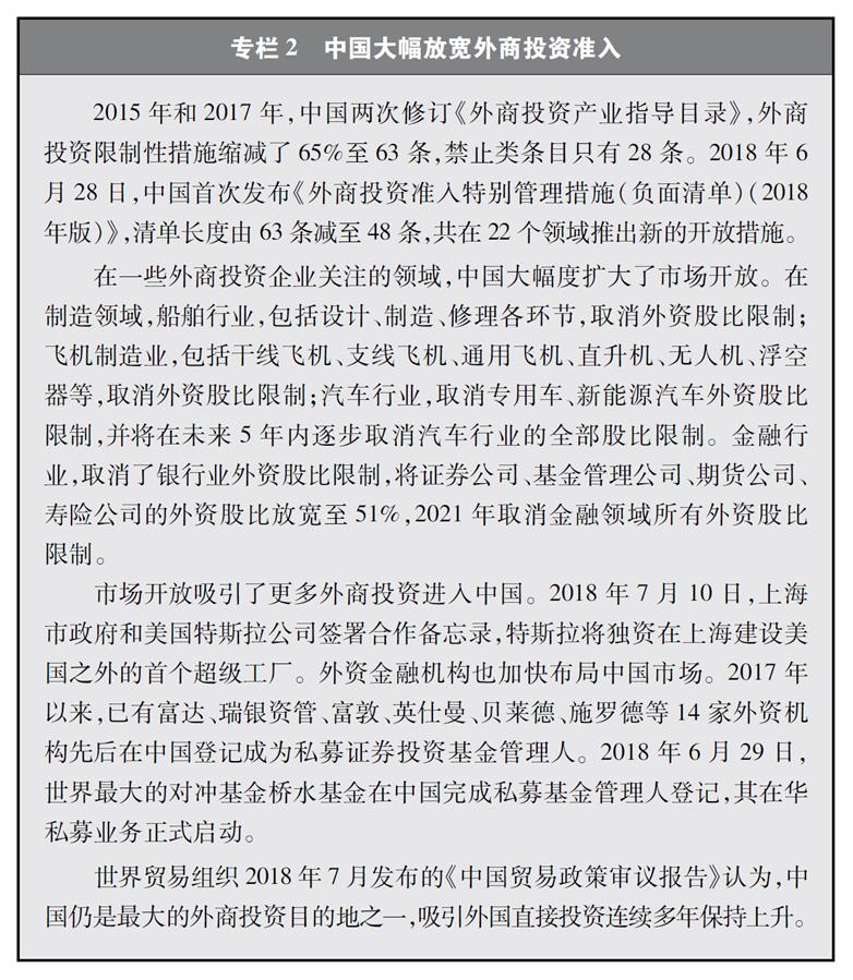 圖表G專欄2 中國大幅放寬外商投資准入 新華社發