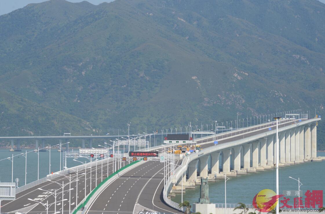 港珠澳大橋即將通車，將推動粵港澳「一小時生活圈」(大文全媒體記者麥鈞傑 攝)