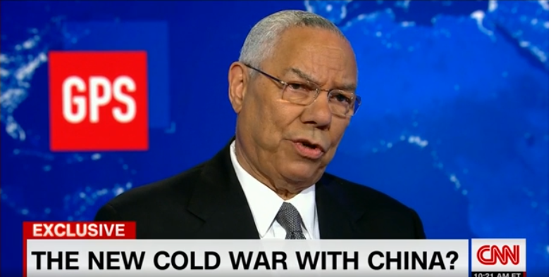 圖片為鮑威爾參加CNN訪談節目的截屏C 