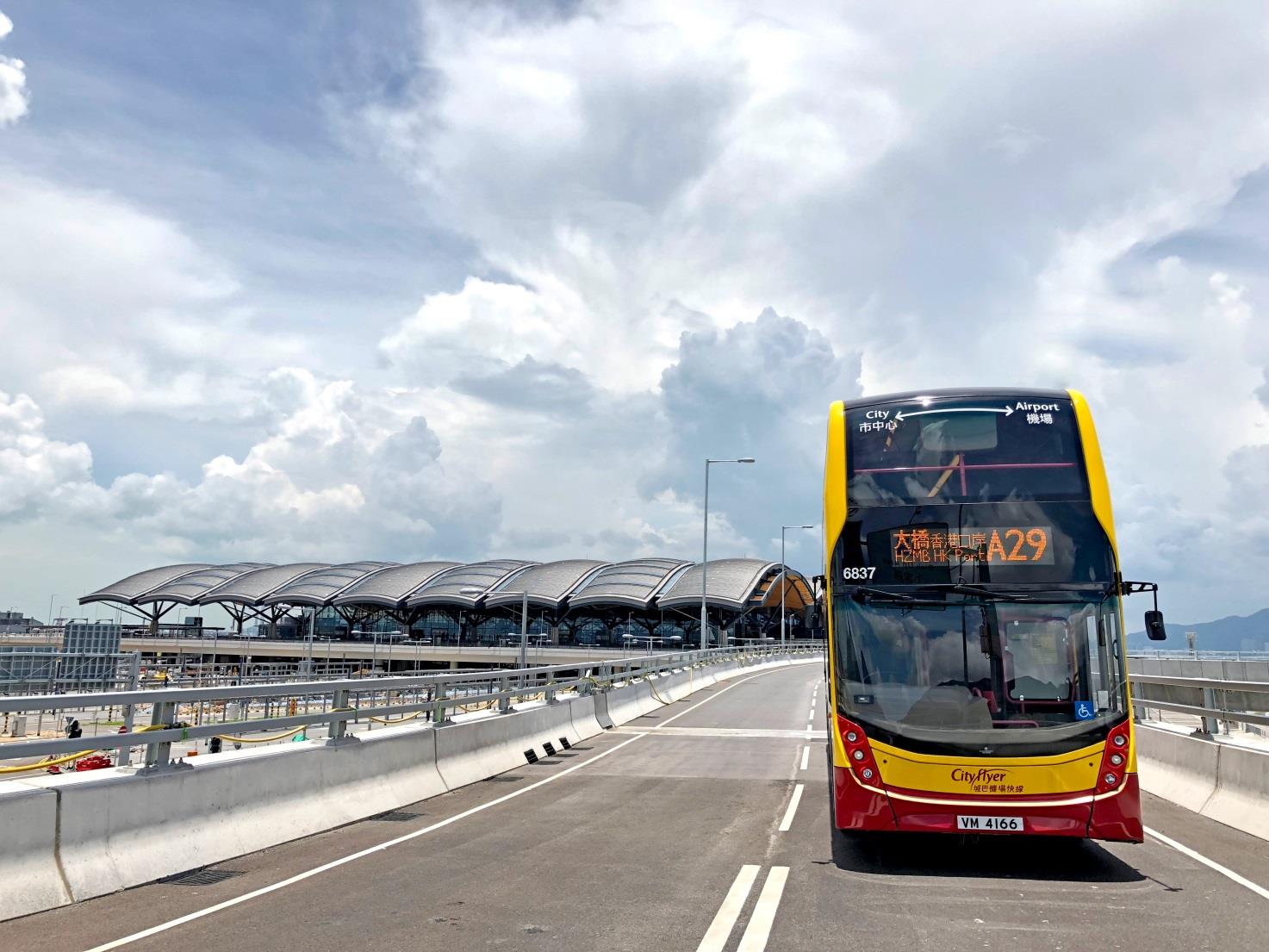 城巴有4條機場快線巴士將連接至港珠澳大橋香港口岸A方便民眾出行C