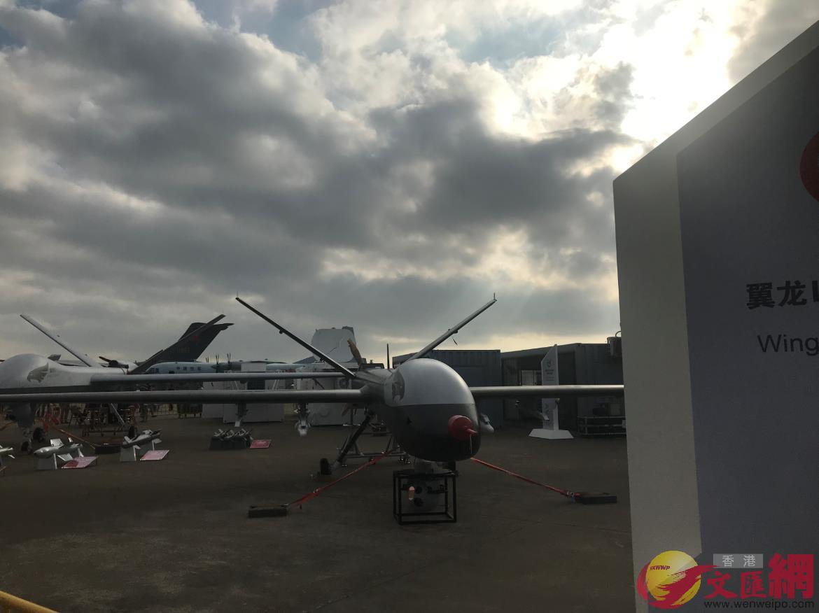 航空工業自主研發生產的翼龍無人機C記者 劉凝哲 拍攝