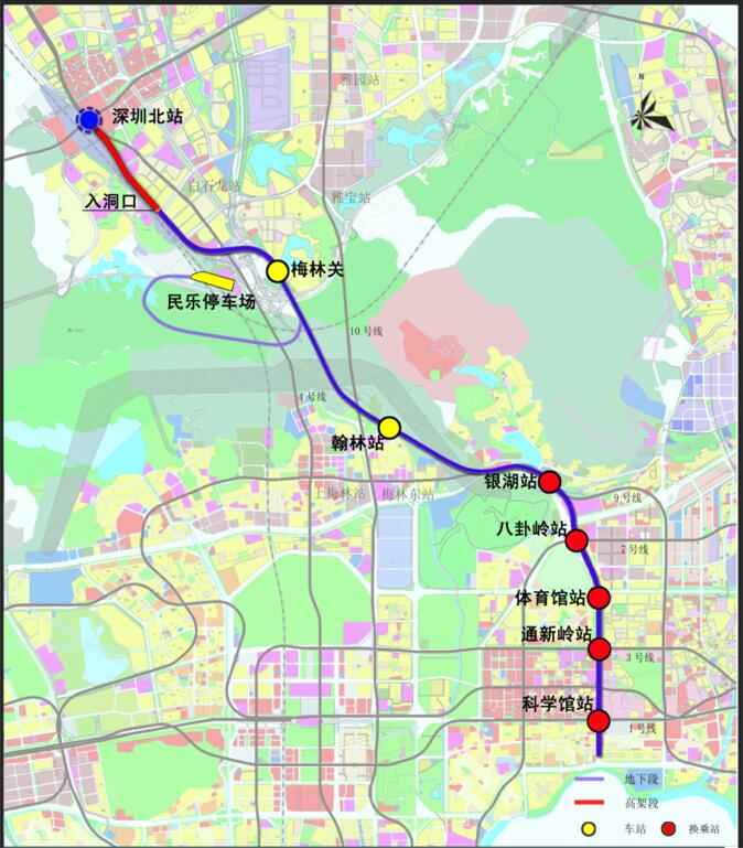 深圳地鐵6號線示意圖C