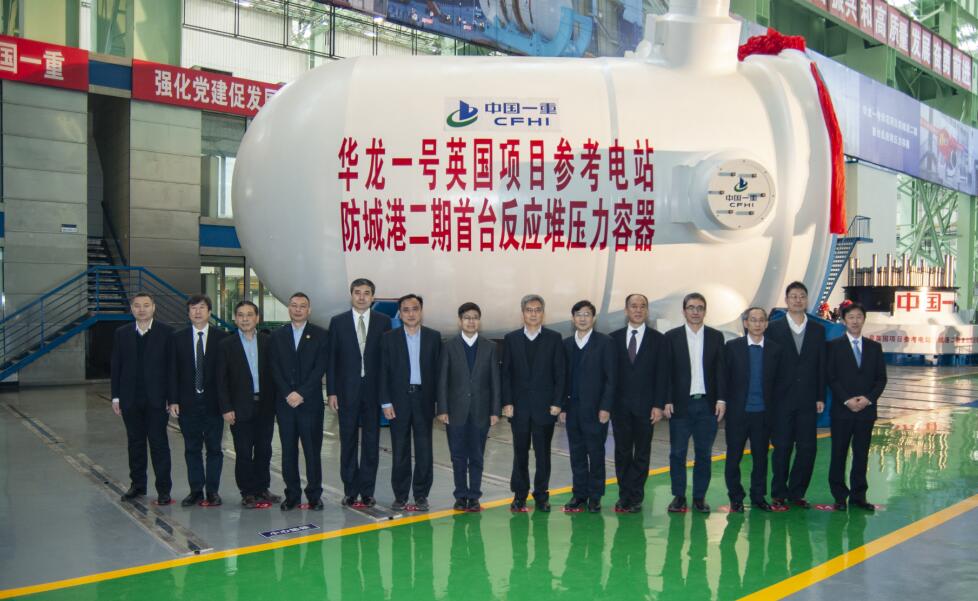 防城港二期首台反應堆壓力容器完工C記者于海江 攝