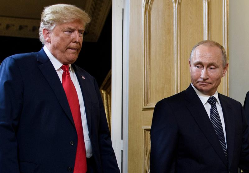 美國總統特朗普(左)和俄羅斯總統普京/法新社