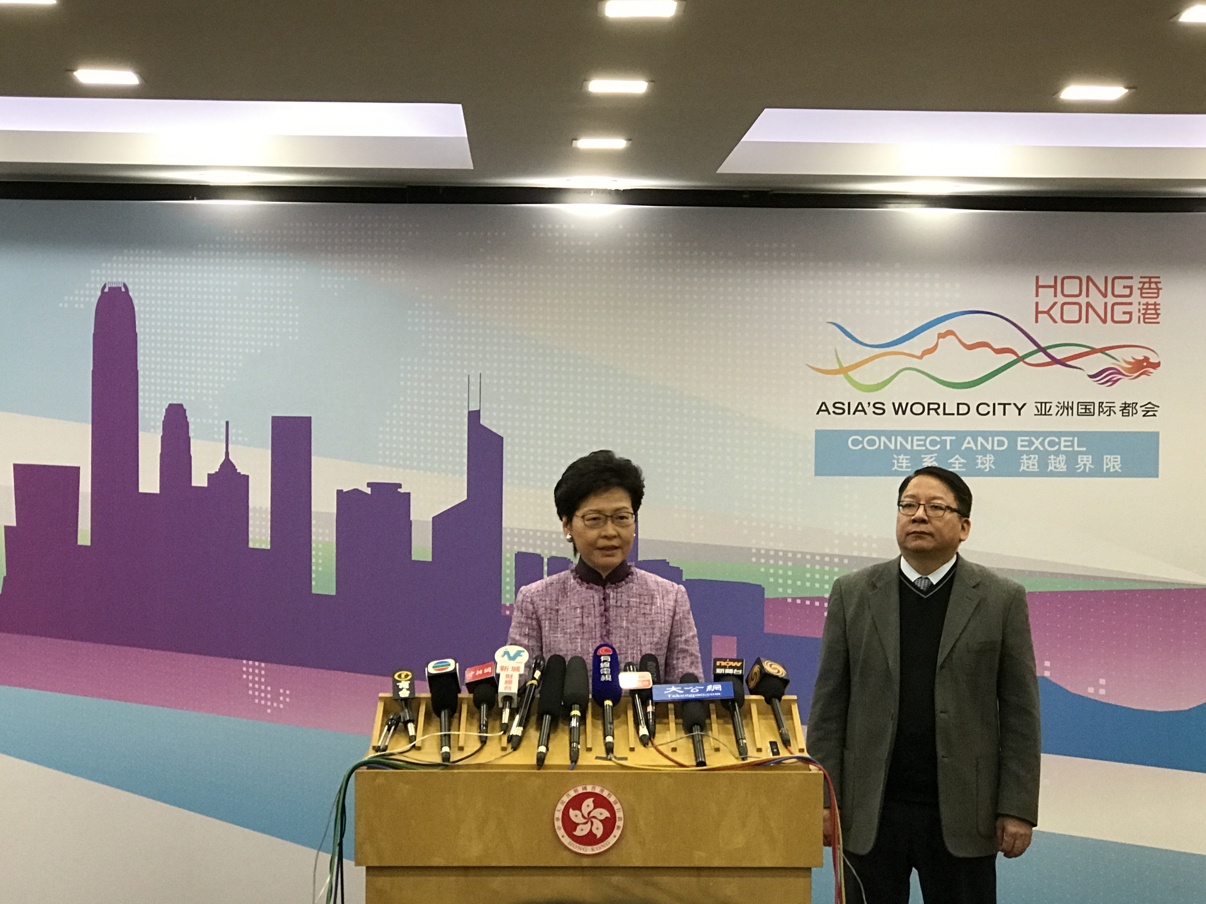 林鄭表示感謝國家領導人肯定特區政府工作A香港會更加積極融入國家發展大局