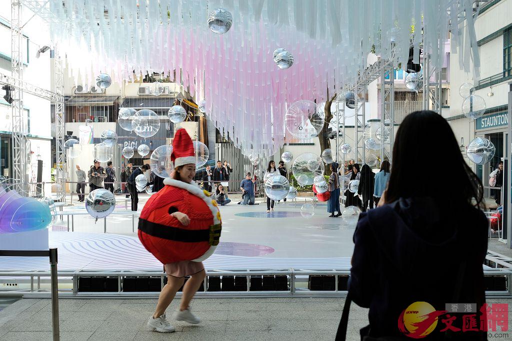 香港85萬打工仔少放5天假A團體遊行請願C圖為香港的聖誕節裝飾(全媒體記者麥鈞傑攝)
