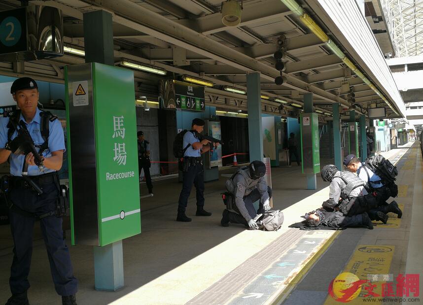 香港警方成立的鐵路警察部隊後日起開始執勤(全媒體記者 何燊亮攝)