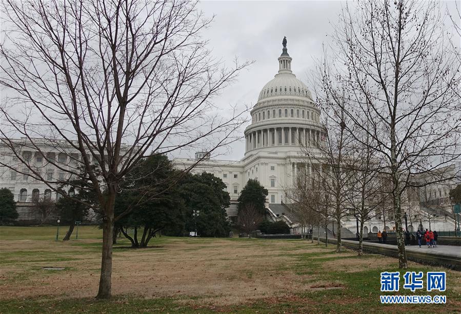 美政府「停擺」繼續 這是1月5日在美國華盛頓拍攝的國會山。新華社