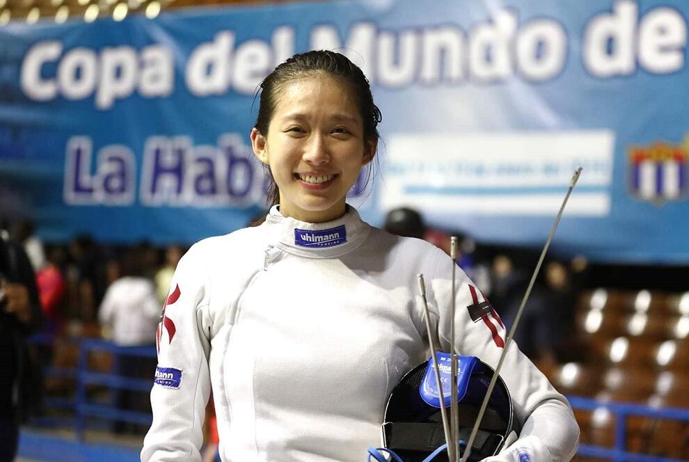 江旻憓在古巴女子重劍世界盃摘金(國際擊劍總會FB圖片)