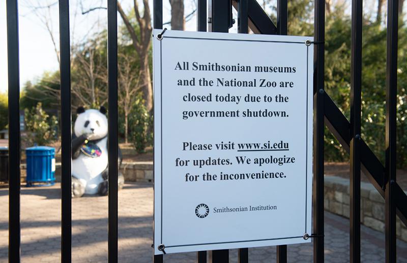 美國聯邦政府部分「停擺」，華盛頓國家動物園關門/法新社