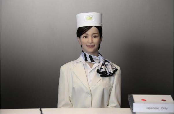 酒店機器人頻被住客投訴]Henn-na酒店官網圖^