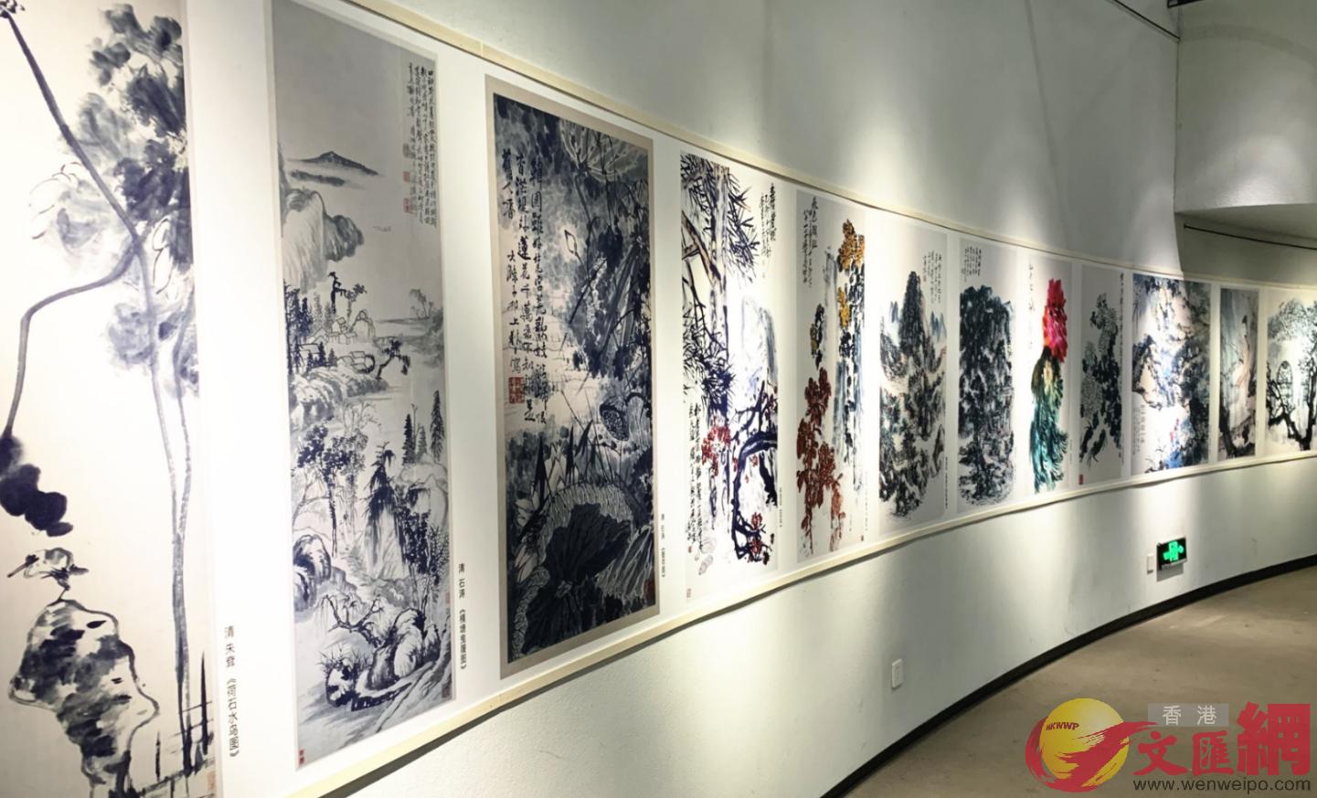 u石魯獎P首屆全國大寫意中國畫展v展出現場C(記者張仕珍 攝) 