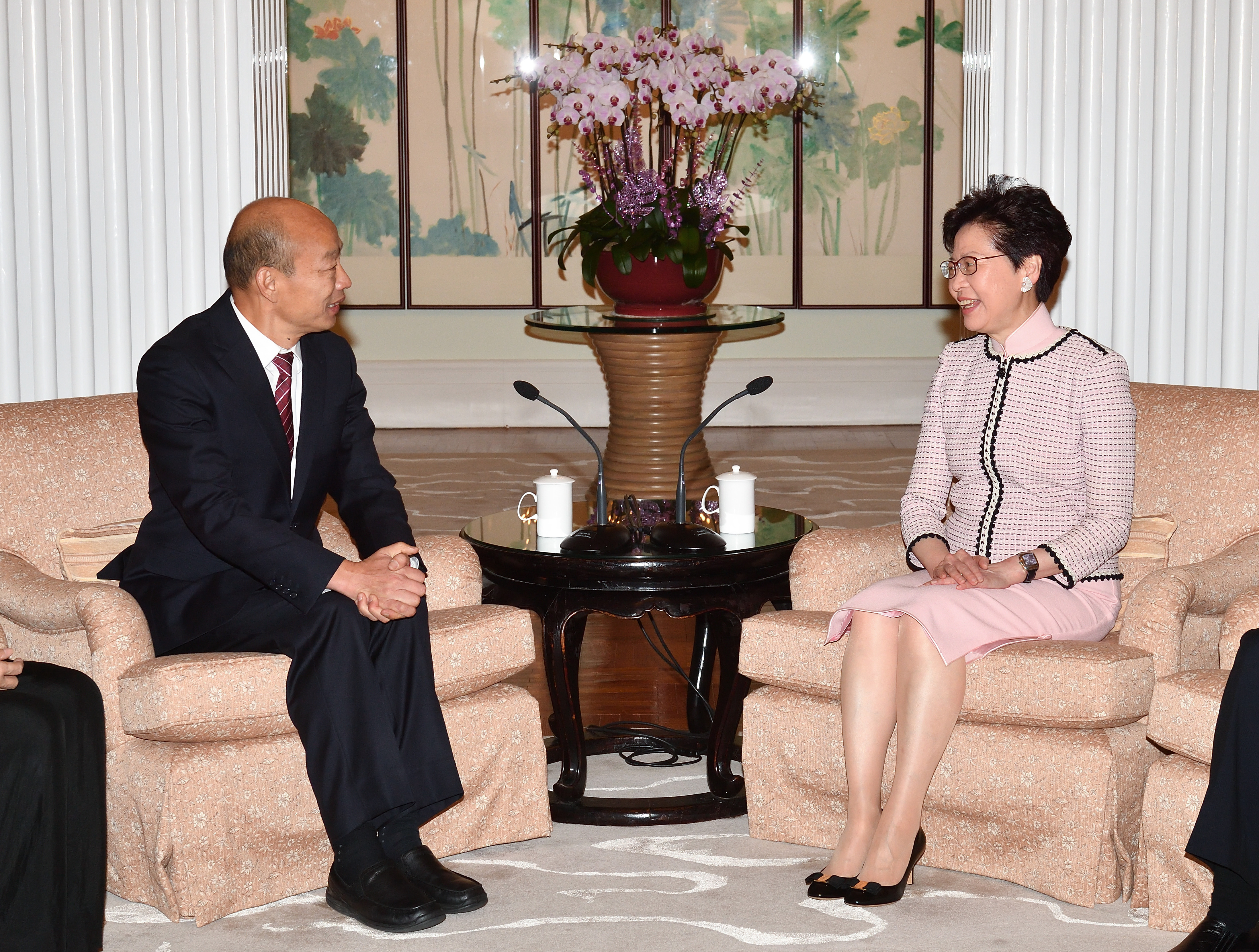 圖G香港特首林鄭月娥與高雄市長韓國瑜會面C