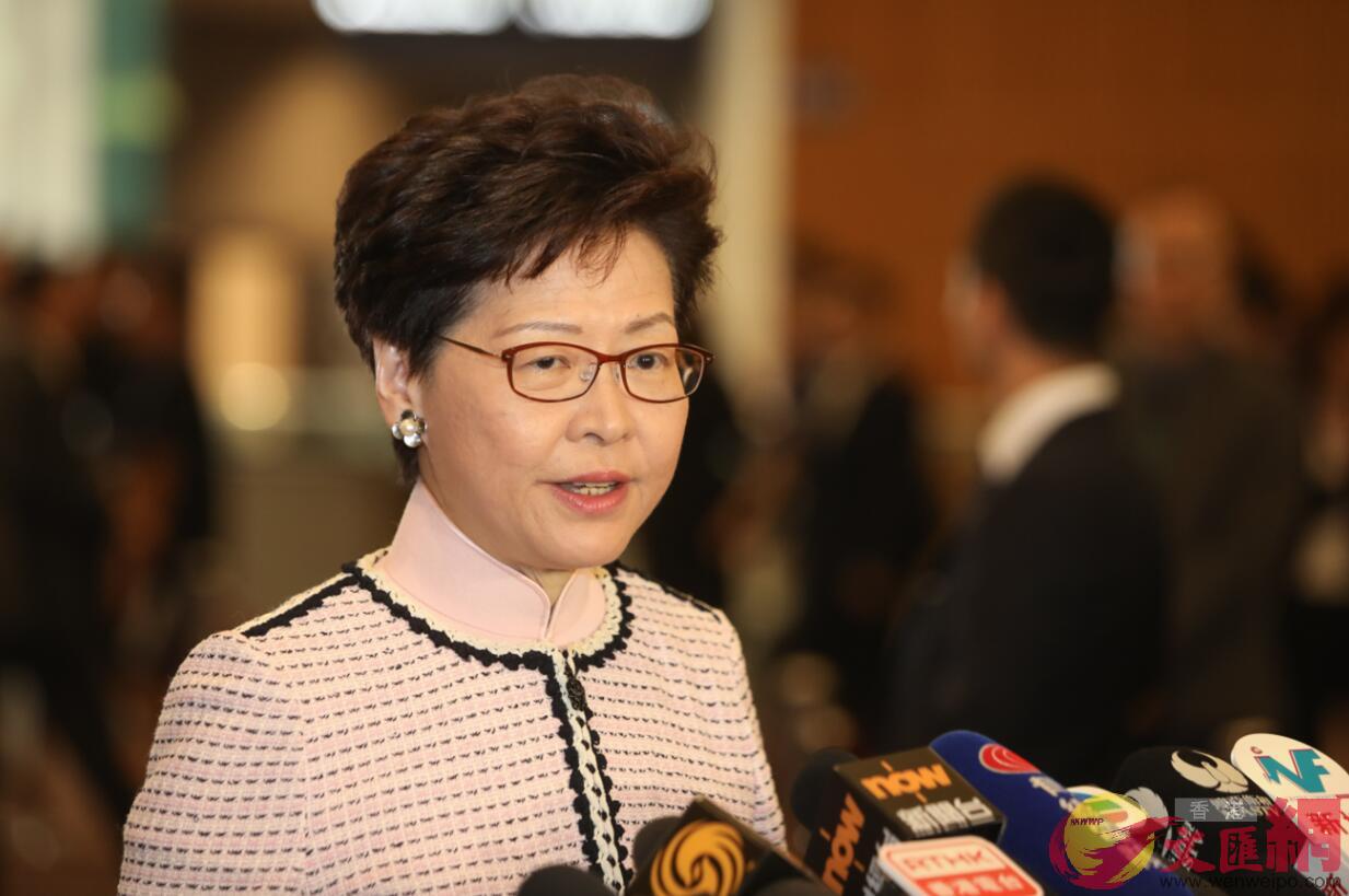 林鄭月娥表示特區政府已向中央提交禁止u香港民族黨v運作有關情況的報告