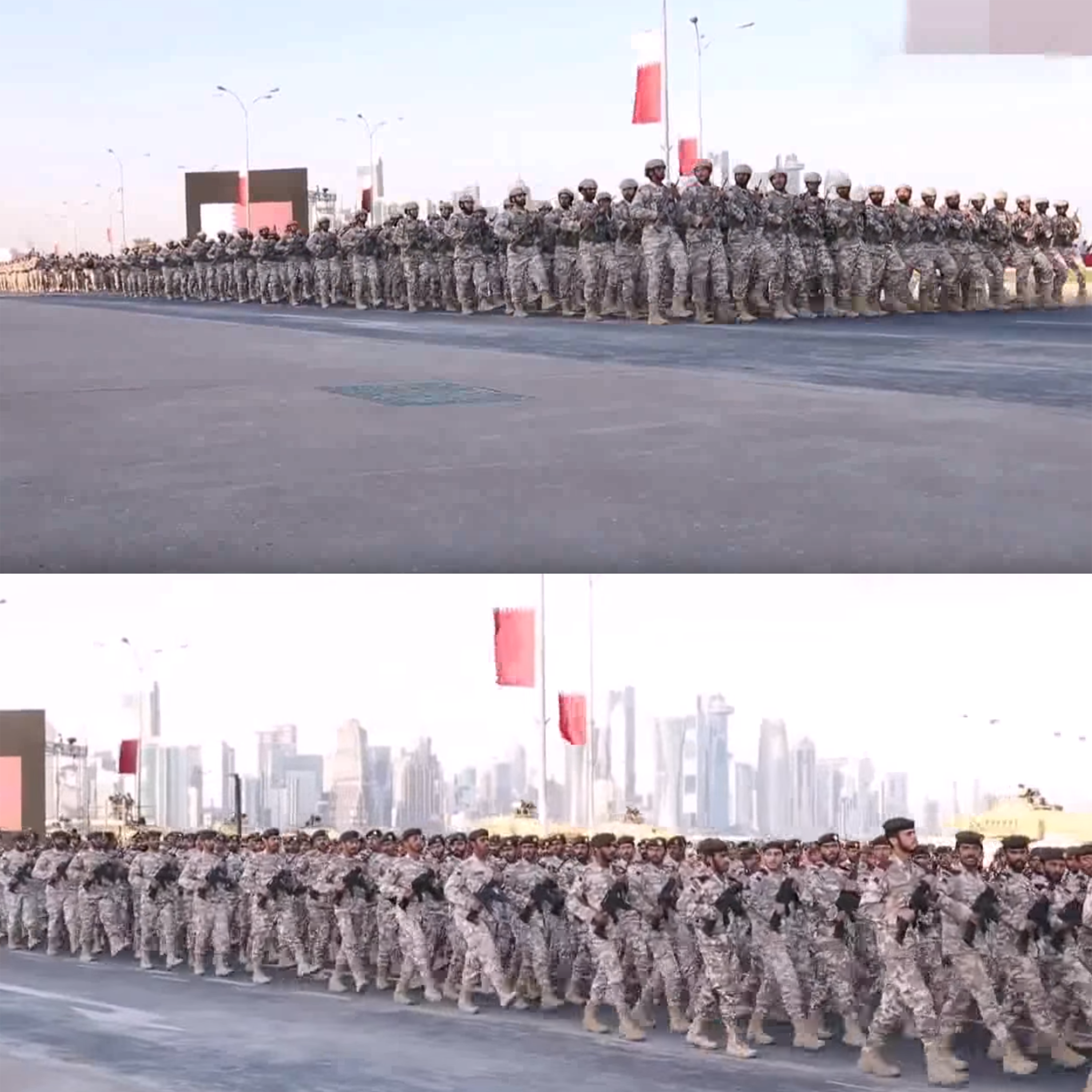 卡塔爾軍隊在國慶閱兵中使用中式步操