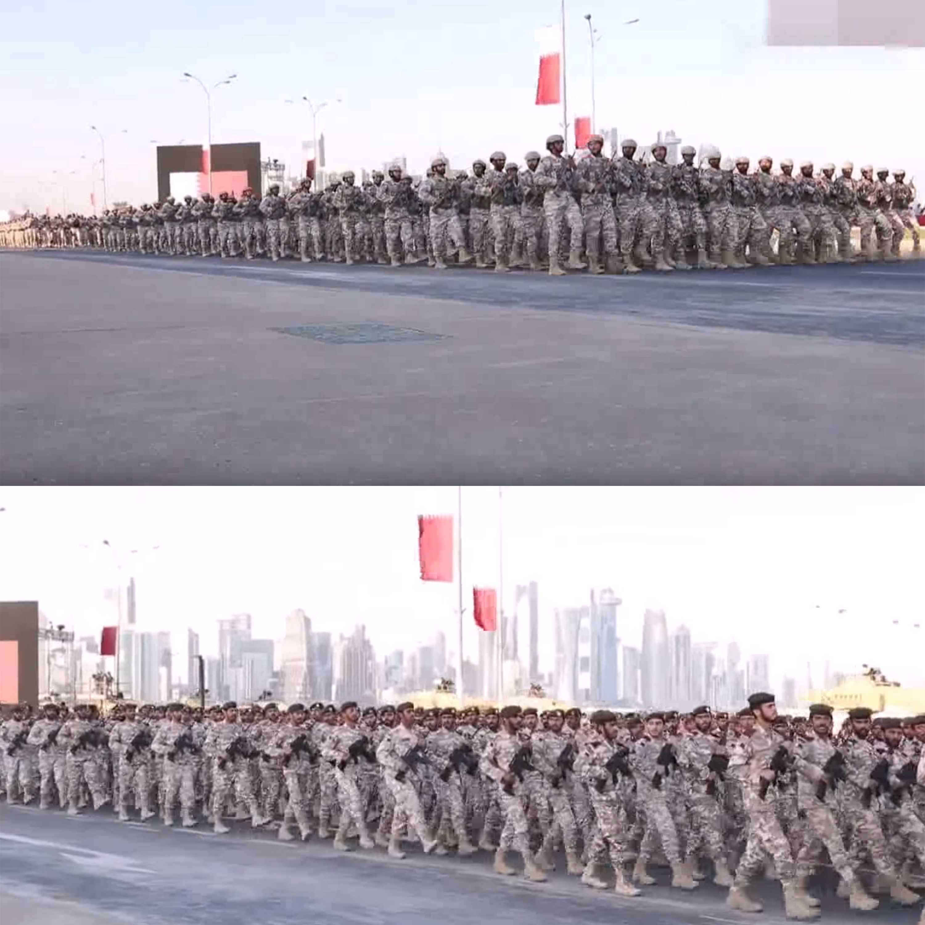 卡塔爾軍隊在國慶閱兵中使用中式步操 卡塔爾軍隊在國慶閱兵中使用中式步操