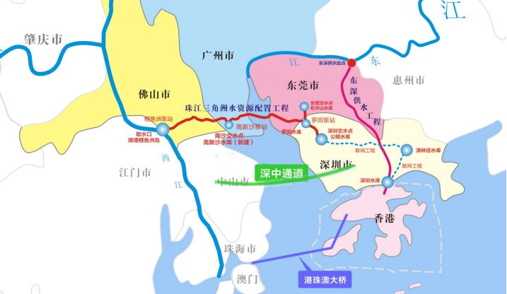 珠三角水資源配置工程擬設聯網工程連通香港C(受訪者供圖)