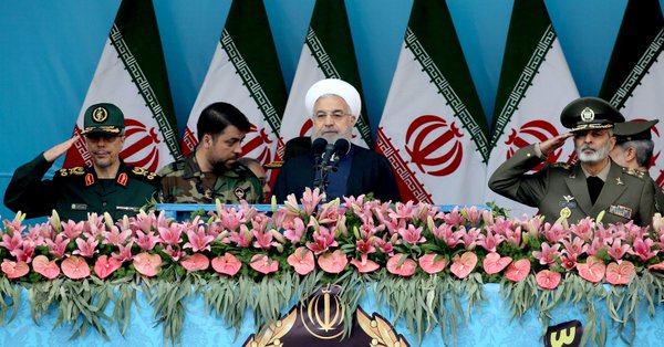 伊朗總統魯哈尼發表講話(來源G紐約時報)