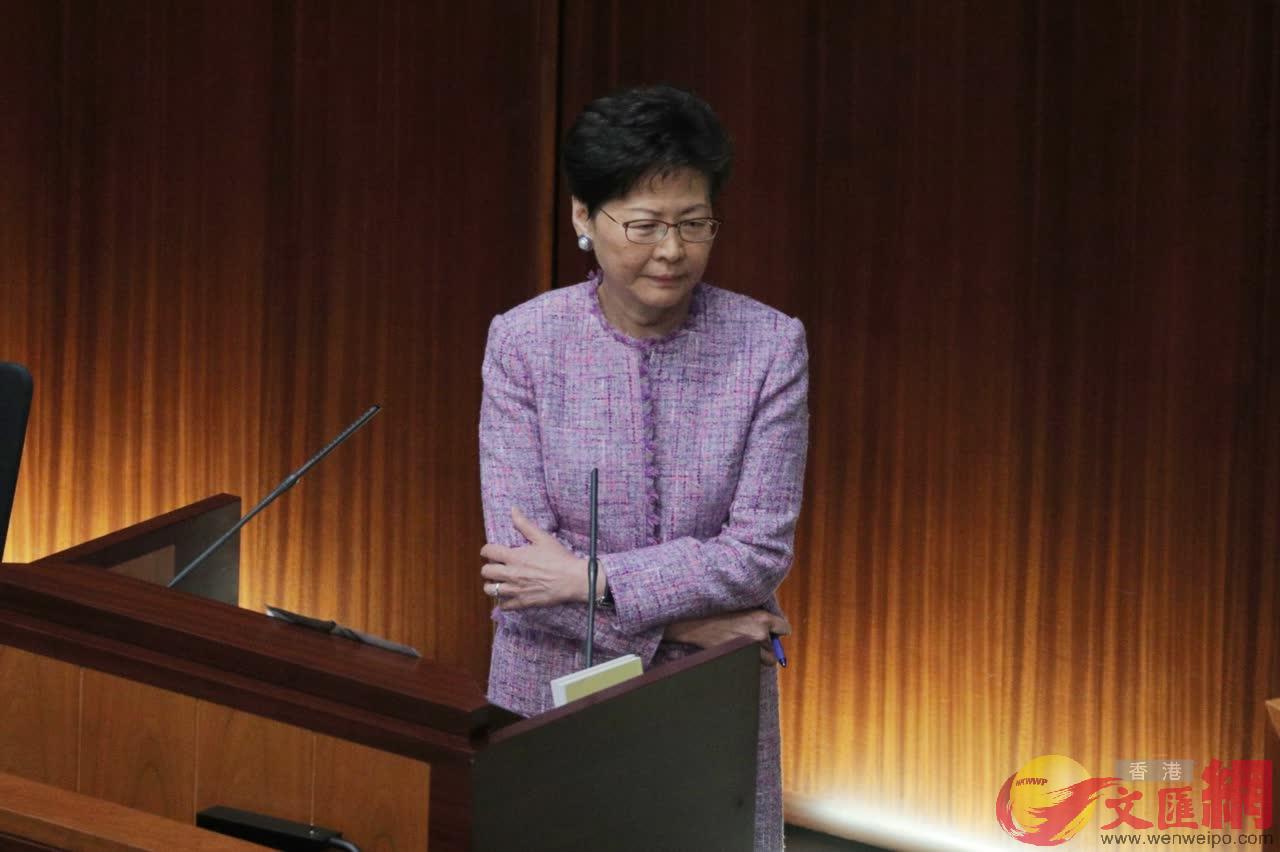 行政長官林鄭月娥今日出席立法會問答大會