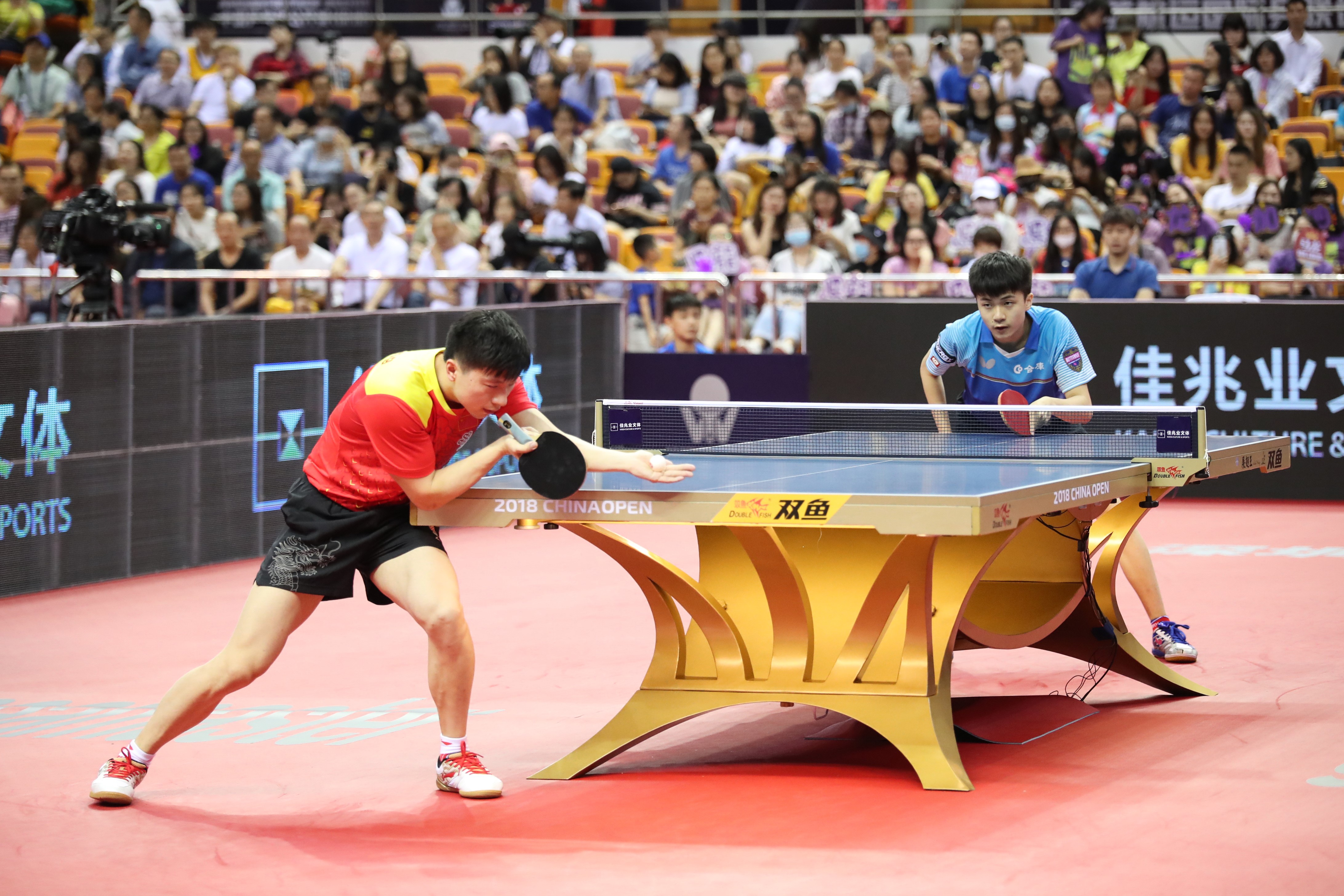 2018年中國乒乓球公開賽比賽現場(受訪者供圖)