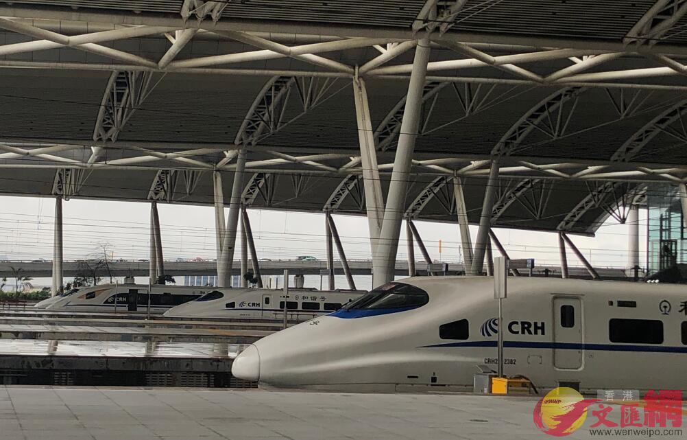 香港鐵路有限公司將參與東莞濱海灣站的合作建設運營，圖為珠三角高鐵站。（記者方俊明攝）