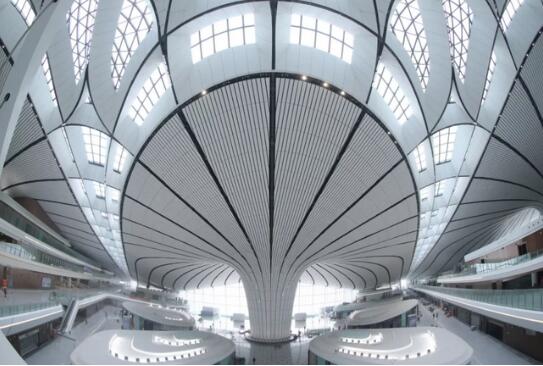 北京大興國際機場航站樓內景(新華社)