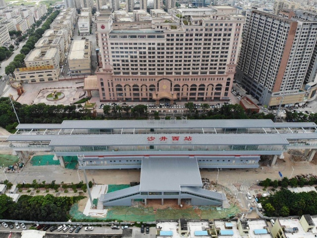  深圳段的沙井西B福海西站B機場站和機場北站已完成靜態驗收C]受訪者供圖^