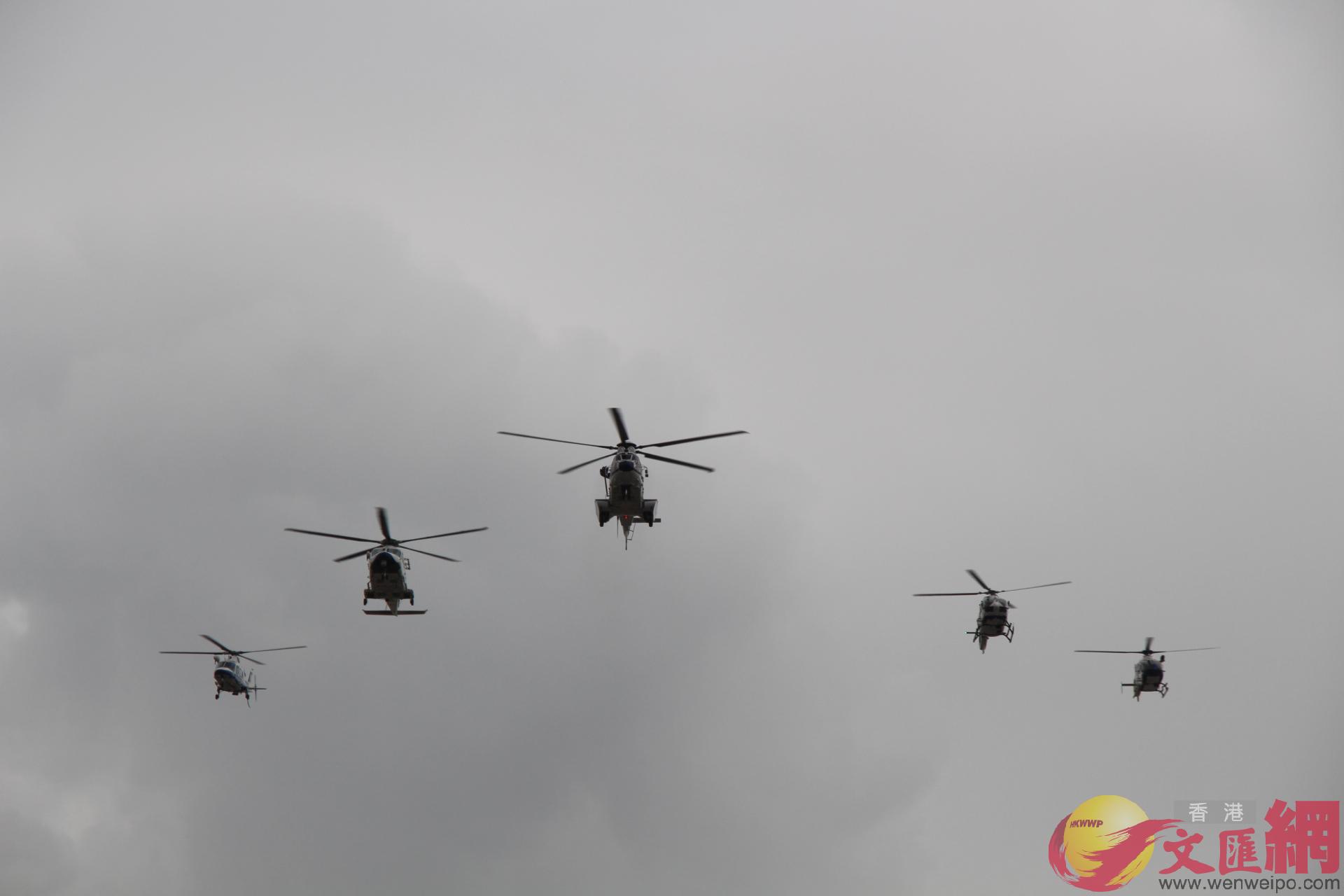 u深圳亮劍v行動開展了海空聯合巡邏A圖為本次練兵行動中出動的5架直升機C