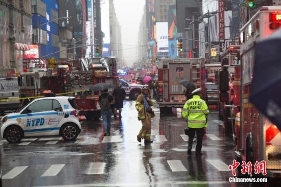 紐約市警察封鎖街區C圖片來源G中新社