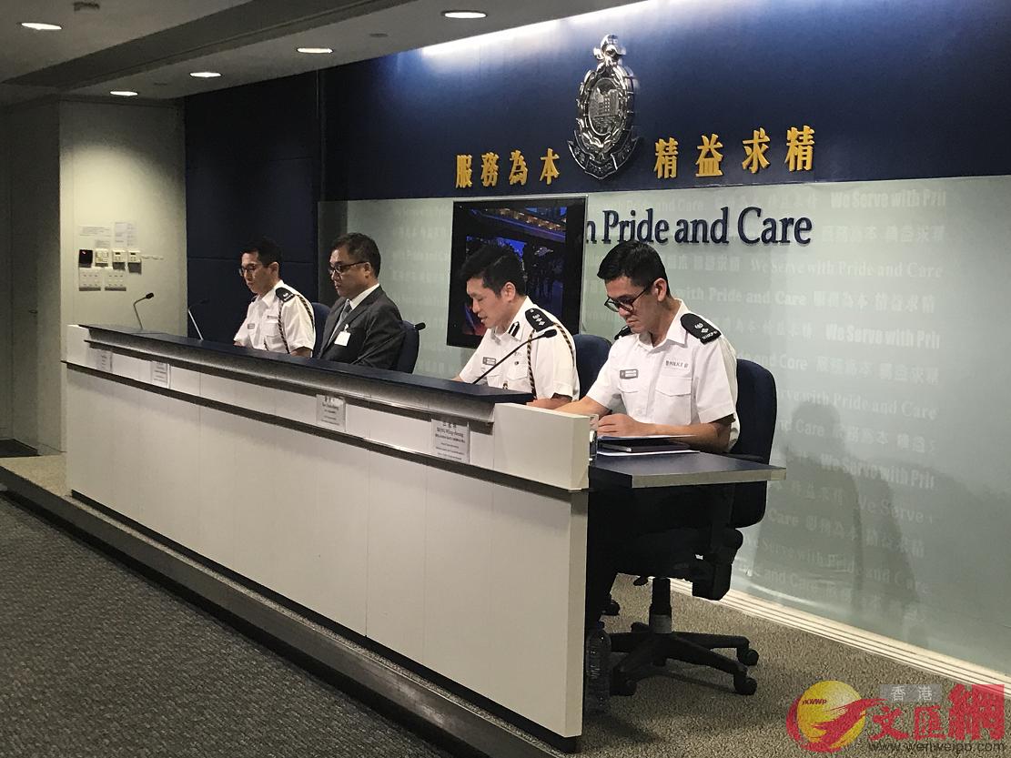 李桂華表示，警方11日在銅鑼灣的行動中不是臥底，而是喬裝（大公文匯全媒體記者攝）