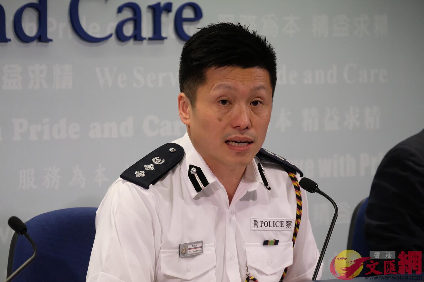 香港警方呼籲記者尊重彼此採訪自由（大公文匯全媒體記者麥鈞傑攝）