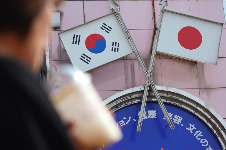 日本正式將韓國剔除貿易優惠待遇u白名單國家vC]图源G美聯社^