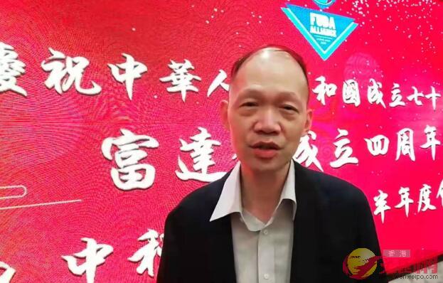 鍾鴻興表示A暴亂對香港物流B派送B倉儲各方面都有很大的影響]記者 李昌鴻 攝^