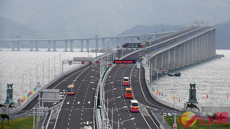 港珠澳大橋增發500個私家車配額C(文匯報資料圖)