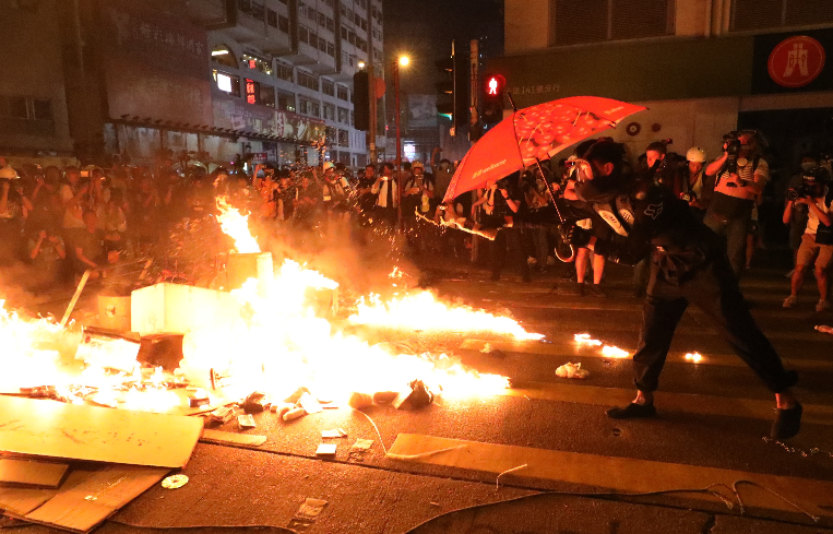 馬丁E雅克指暴亂分子嚴重損害香港未來發展]大公文匯全媒體資料圖^