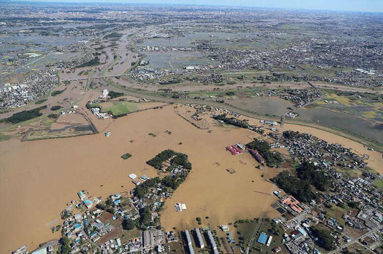 颱風u海貝思v吹襲日本本州期間造成嚴重破壞A多個縣市出現水浸及山泥傾瀉C