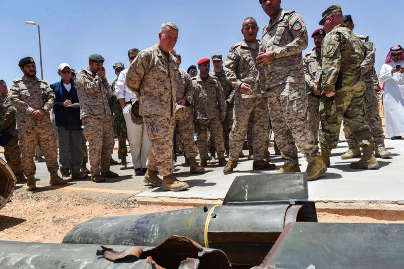 美軍多名將領7月18日造訪沙特一處軍事基地