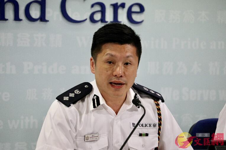 謝振中表示A上周末警方共拘捕68人]大公文匯全媒體記者李斯哲攝^