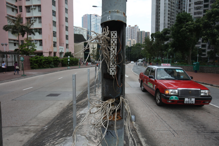 香港多處交通燈遭到破壞(大文全媒體資料圖片)
